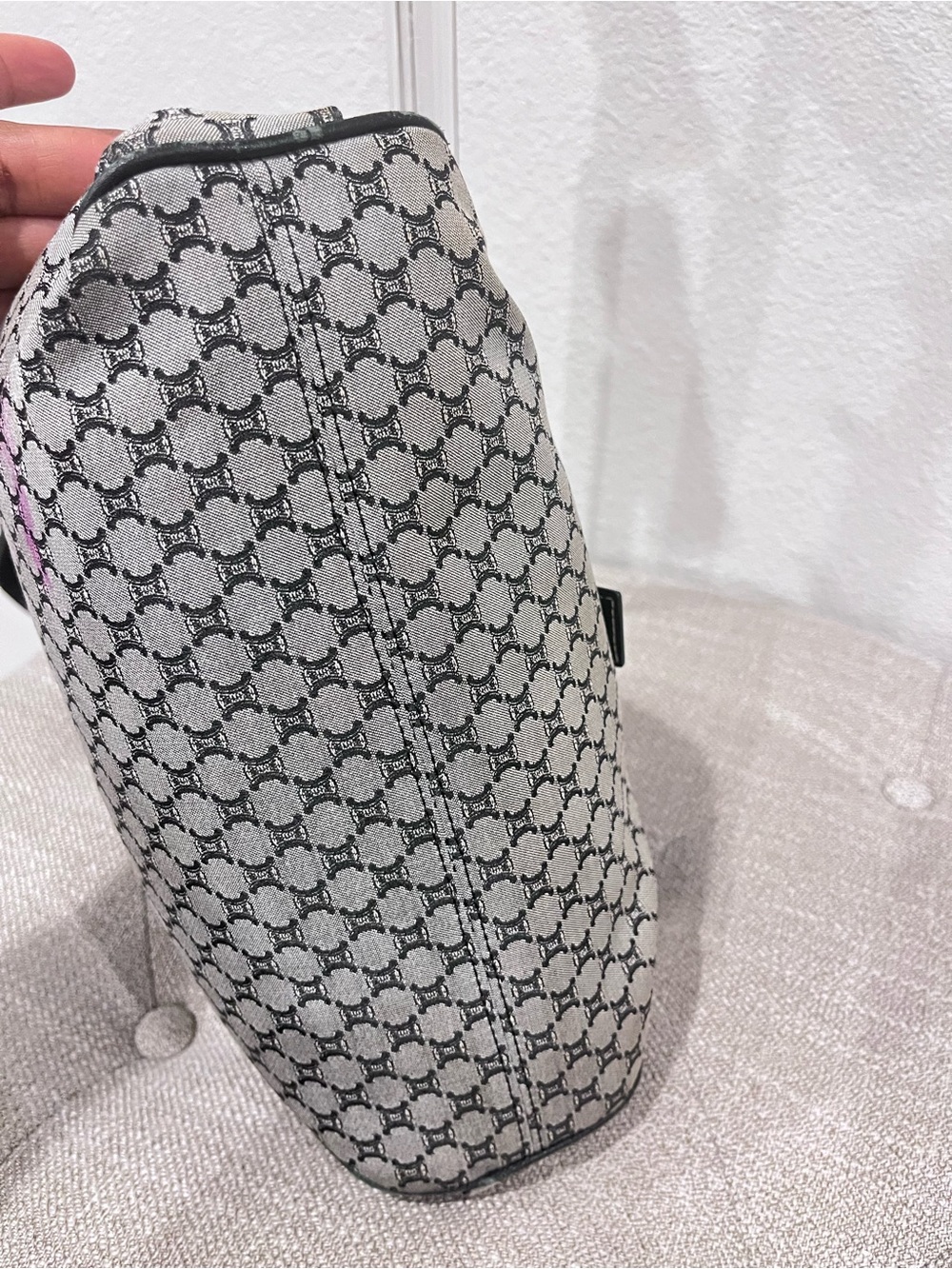 CELINE MACADAM SHOULDER BAG. - Picture 8 of 13